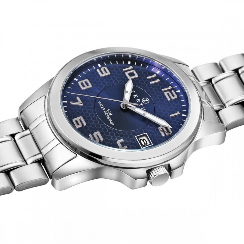 Montre analogique Certus bracelet acier argenté