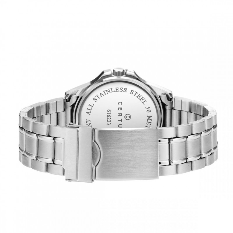 Montre analogique Certus bracelet acier argenté
