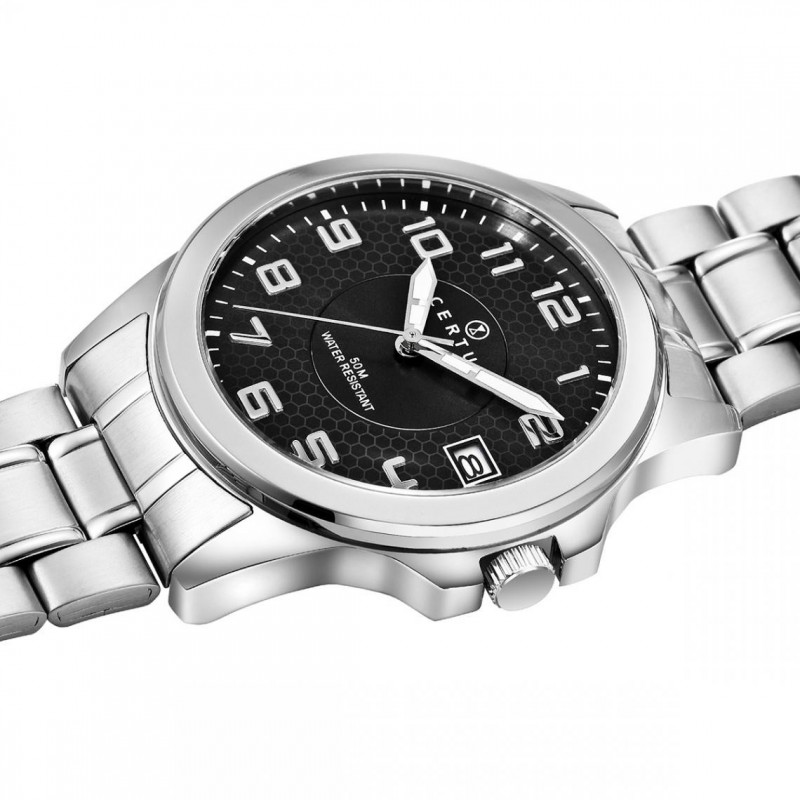 Montre analogique Certus bracelet acier argenté