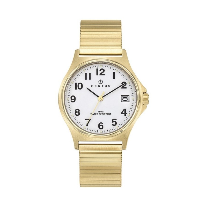 Montre analogique Certus bracelet acier doré
