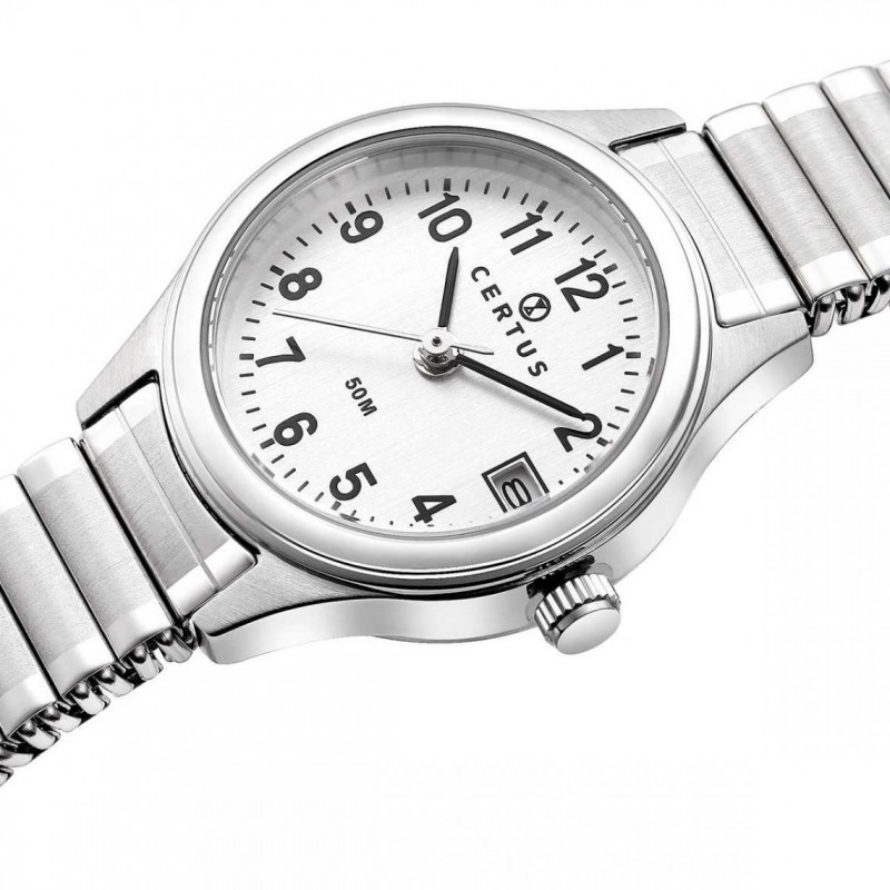 Montre analogique Certus bracelet acier argenté