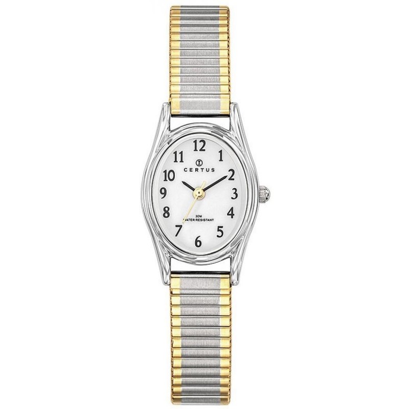 Montre analogique Certus bracelet acier bicolore
