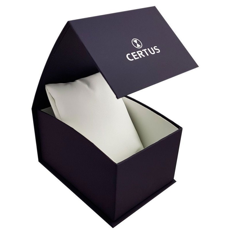 Montre analogique Certus bracelet cuir bleu