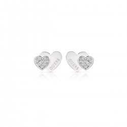 Boucles d'oreilles acier rhodié "Millon hearts"