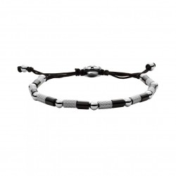 Bracelet Diesel fantaisie acier et coton