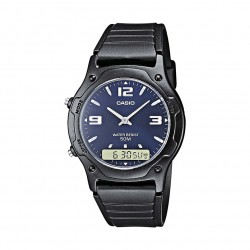 Montre Homme Casio Noir et Bleu