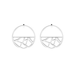 Boucles d'oreilles Les Georgettes Les essentielles girafe finition argentée