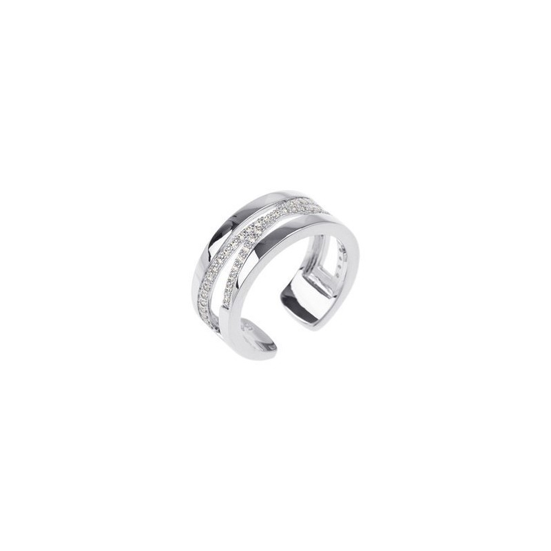 BAGUE LES GEORGETTES PRÉCIUSE LIENS LAITON ARGENTÉ 8 MM