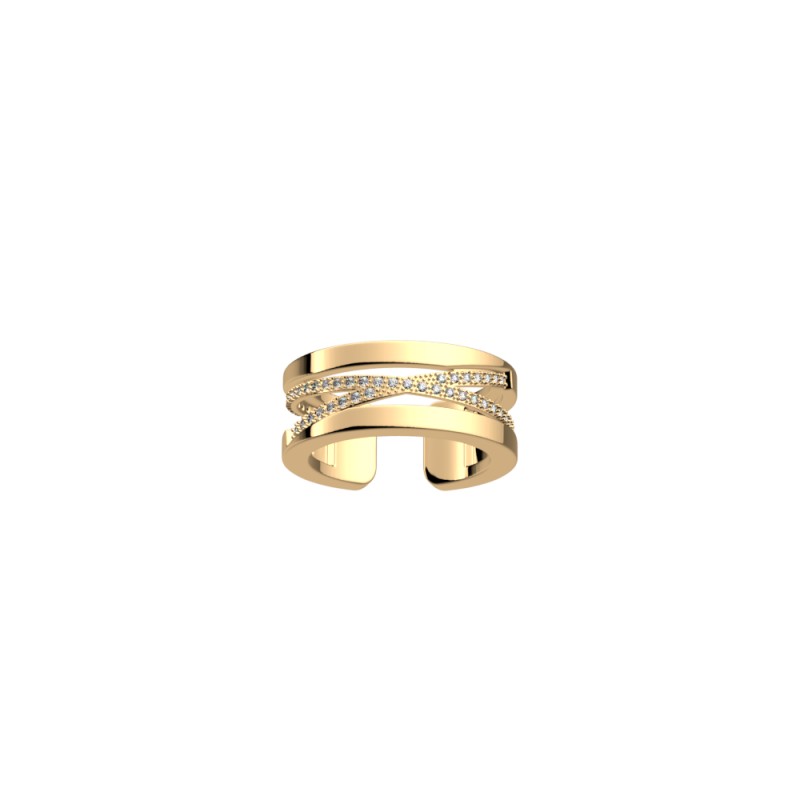 BAGUE LES GEORGETTES PRÉCIEUSES LIENS LAITON DORÉ 8MM