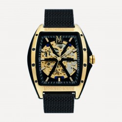 Montre Homme Automatique Montignac Bracelet Noir