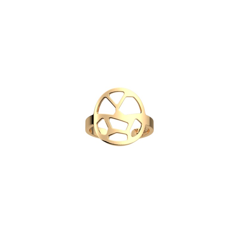 BAGUE LES GEORGETTES GIRAFE LAITON DORÉ 16 MM