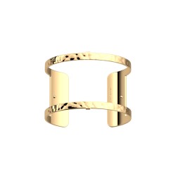 Manchette Pure Martelée 40 mm couleur dorée