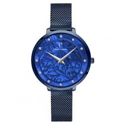 Montre Femme Pierre Lannier Collection Eolia Bracelet Bleu en Acier Milanais