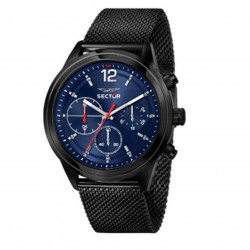 Montre Homme Bracelet en Acier Noir