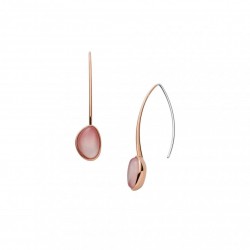 Boucles d'oreilles Femme Skagen en Acier Doré Rose