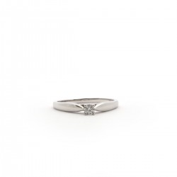 Bague Femme Solitaire Diamant 0.10 cts