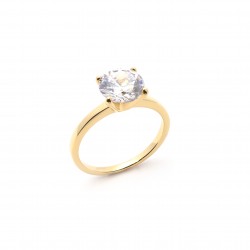 Solitaire Carador Plaqué or Jaune