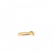 Bague Femme Carador anneau double plaqué or et oxydes de zirconium Bague Femme Carador anneau double plaqué or et oxydes de zirconium