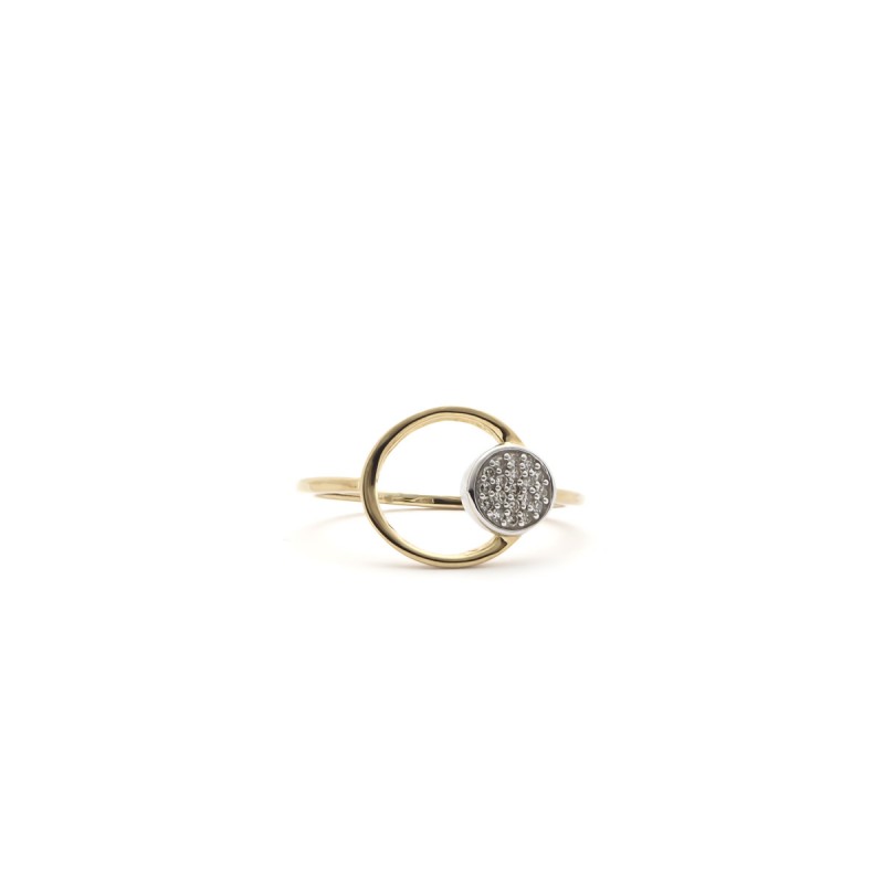 Bague cercle diamant hot sale