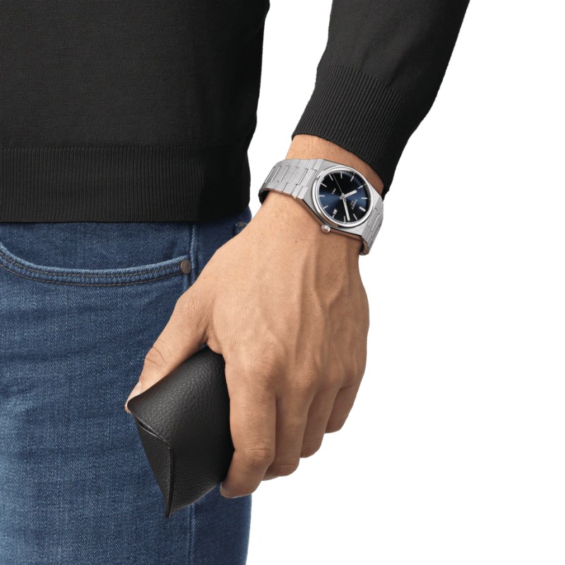 MONTRE ANALOGIQUE TISSOT PRX 40 MM BRACELET EN ACIER ARGENTE