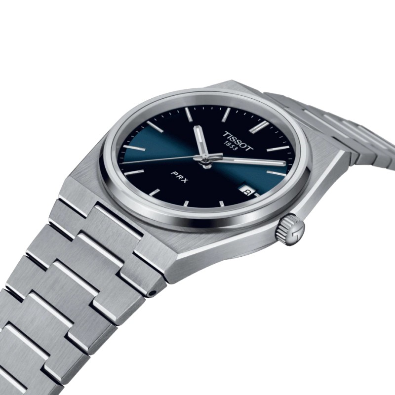 MONTRE ANALOGIQUE TISSOT PRX 40 MM BRACELET EN ACIER ARGENTE