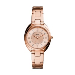 Montre Gabby femme fossil acier doré rose