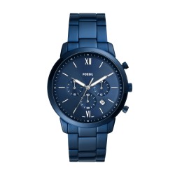 Montre Homme Fossil Neutra Chronographe acier bleu