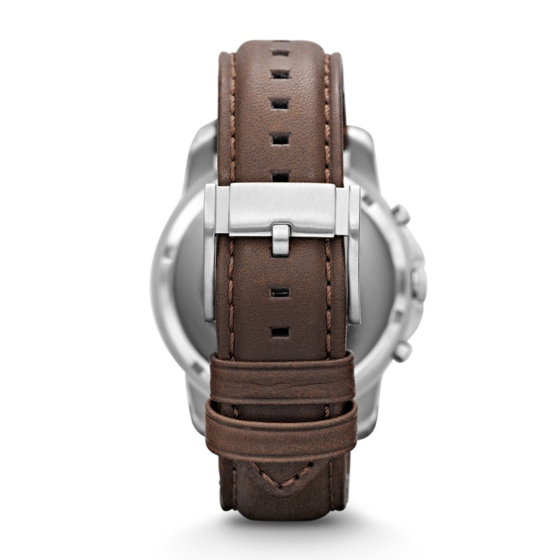Montre analogique Fossil collection Grant bracelet cuir marron