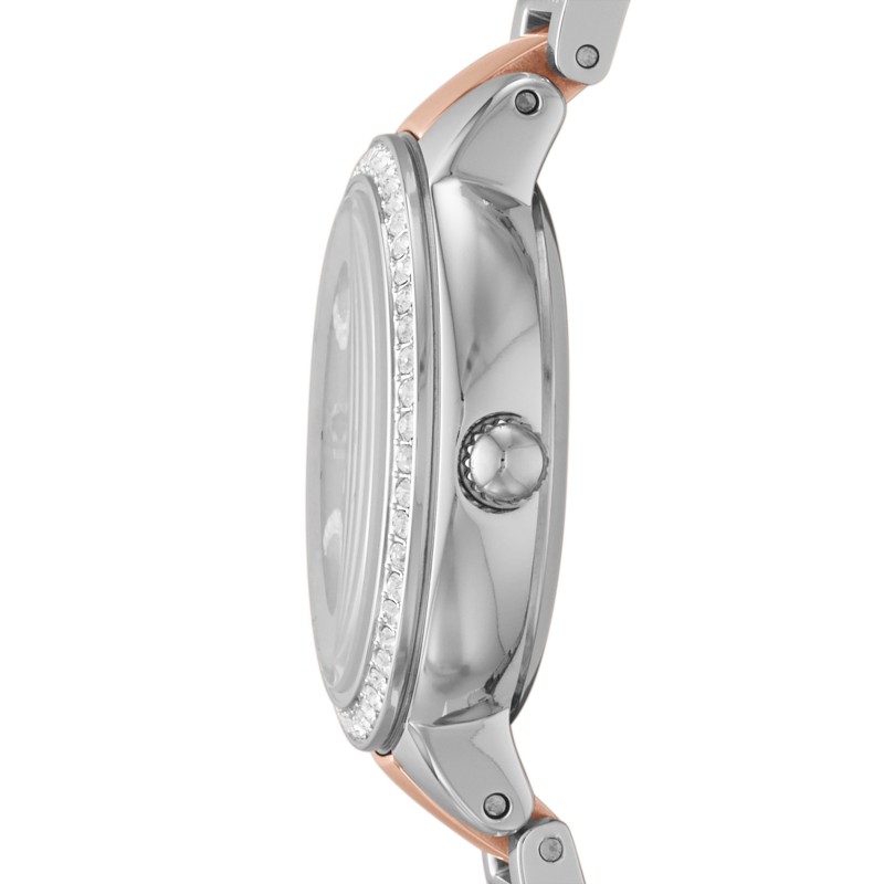 Montre analogique Fossil collection Virginia bracelet acier bicolore