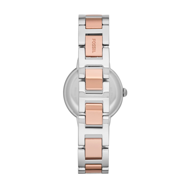 Montre analogique Fossil collection Virginia bracelet acier bicolore