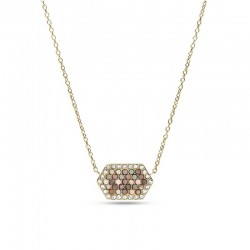 Collier Val Holiday Sparkles en nacre et acier doré