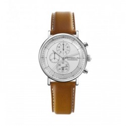 Montre Homme Michel Herbelin Collection Inspiration Bracelet en Cuir Marron