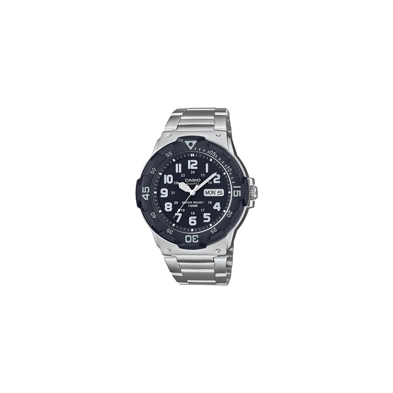Montre analogique Casio bracelet acier argenté
