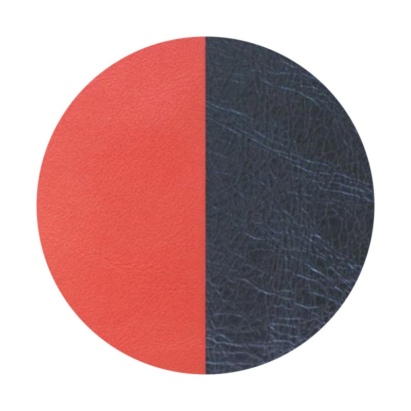 CUIR BAGUE LES GEORGETTES CORAIL / MARINE 16MM