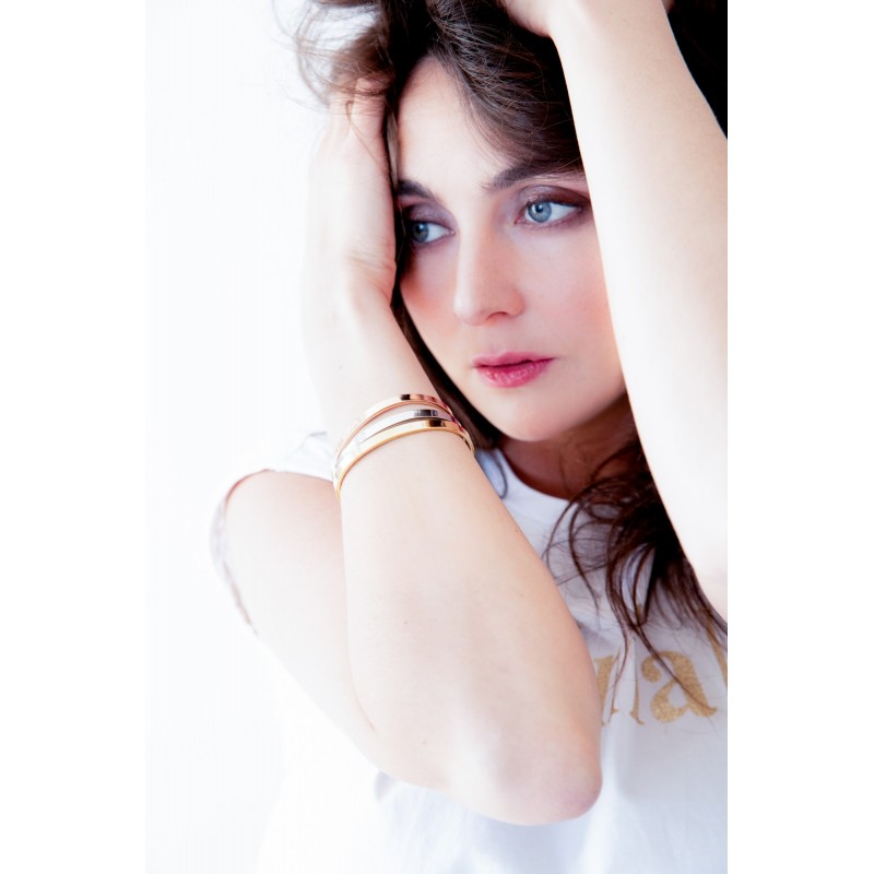 Bracelet jonc Amporelle "I love you"