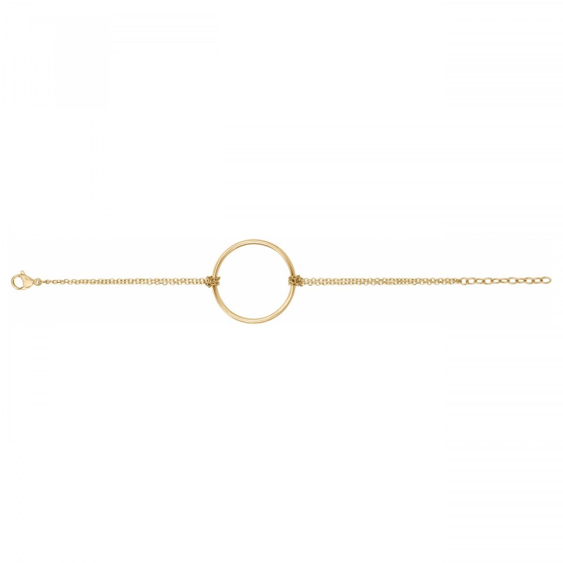 Bracelet Amporelle cercle acier doré