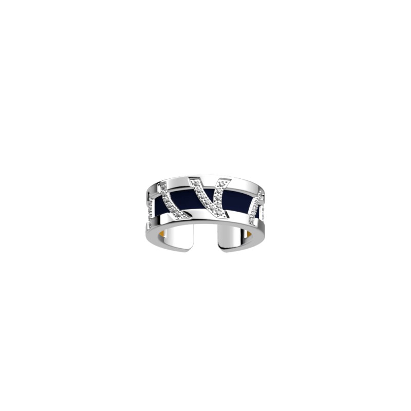 CUIR BAGUE LES GEORGETTES SUN / MARINE 8 MM