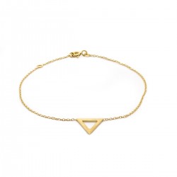 Bracelet femme Carador Triangle collection graphique en or jaune 375/000 352BR