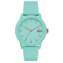 Montre  femme Lacoste bracelet silicone bleu