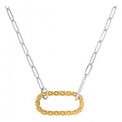 Collier argent Charles Garnier bicolore collection Style