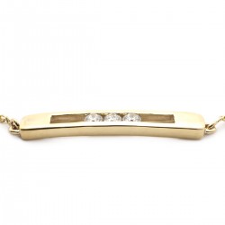 Bracelet Femme en Or Jaune 375 Diamant/FCUT 2BS_Y