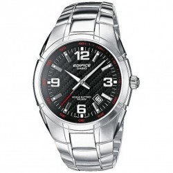 Montre homme Edifice by Casio acier gris argent CADRAN NOIR