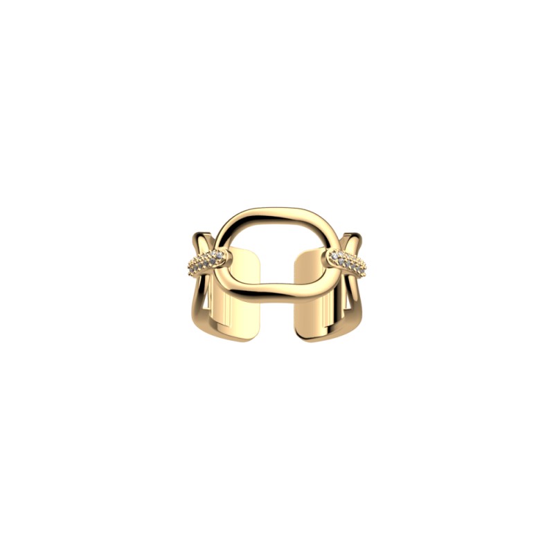 BAGUE LES GEORGETTES PRÉCIEUSES CHAÎNE LAITON DORÉ 12MM