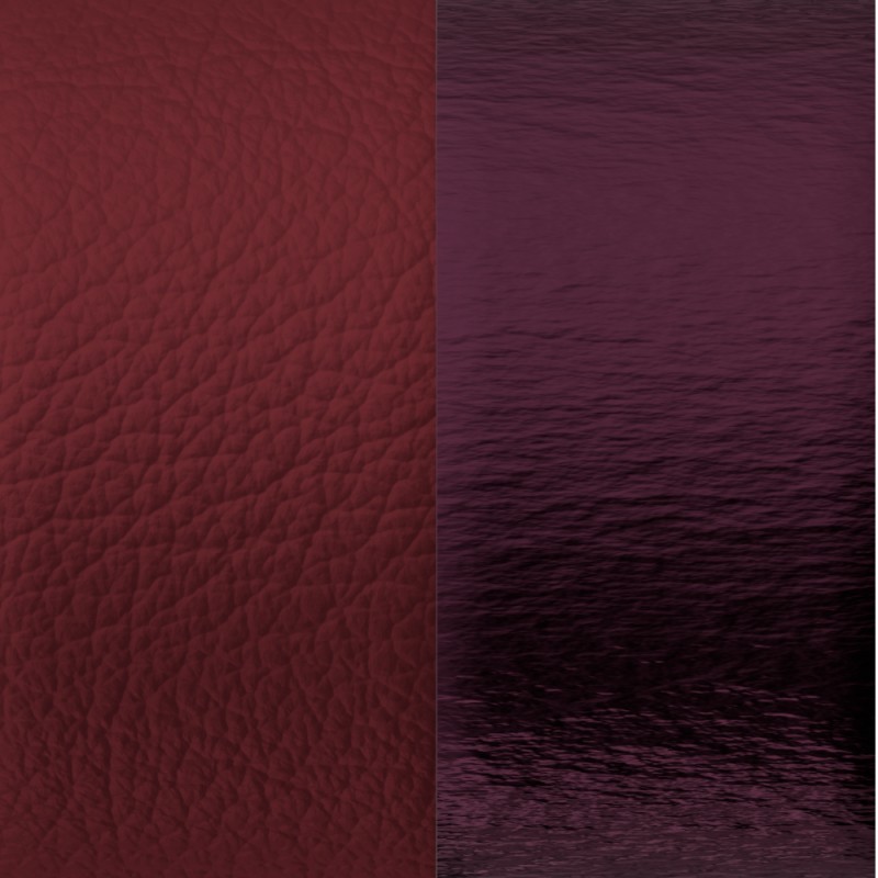 CUIR BAGUE LES GEORGETTES CASSIS / MURE NACREE 12MM