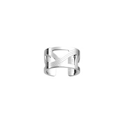 Bague Femme Les Georgettes enlacement 12 mm finition couleur argent