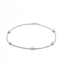 Bracelet Femme Carador diamants 0,05 cts et or blanc 750/000