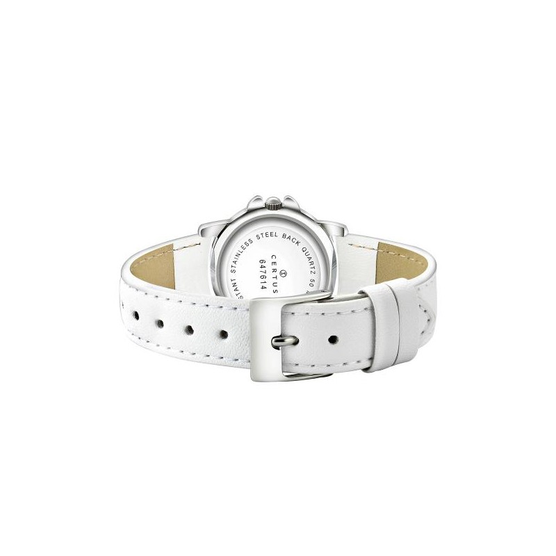 Montre analogique Certus Junior ballerine bracelet cuir blanc