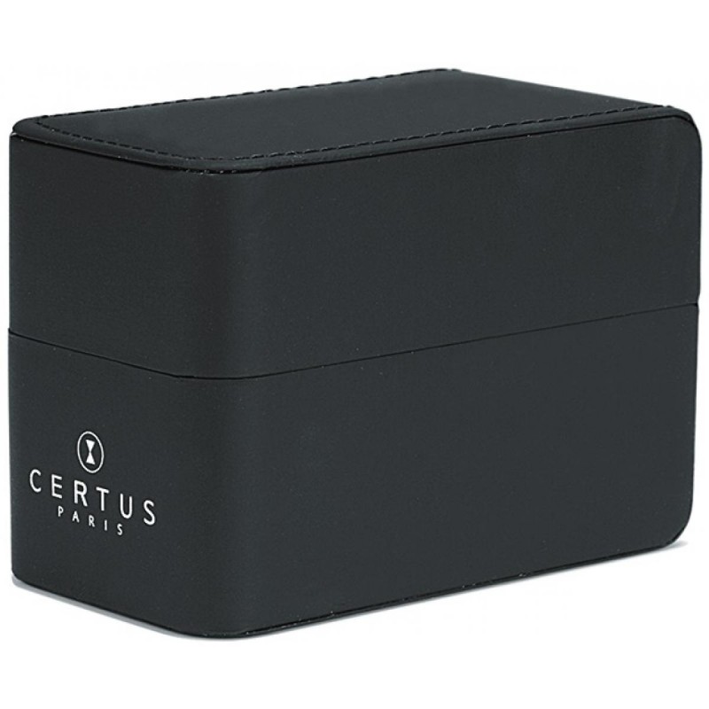 Montre analogique Certus bracelet cuir noir