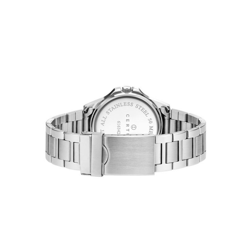 Montre analogique Certus brcelet acier argenté