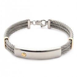 Bracelet rigide pour homme or 750/000 CARADOR